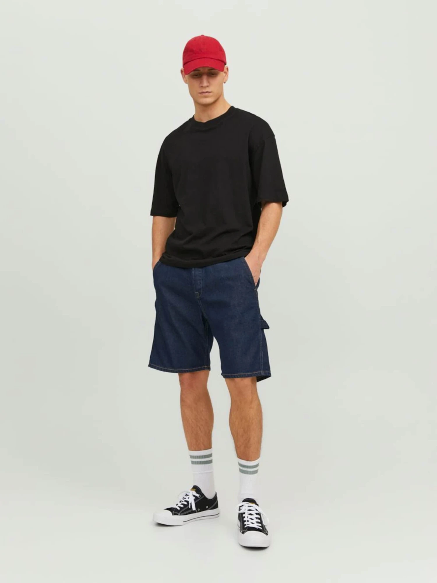 Jack & Jones Cargoshorts Loosefit Cargojeans Tony Mænd Navy - Billede 5