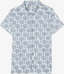 Scalpers Casual Skjorter Regular Fit Skjorte Miracle Resort Mænd Blå