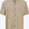 Jack & Jones Casual Skjorter Comfort Fit Skjorte Jeff Mænd Mørkebeige