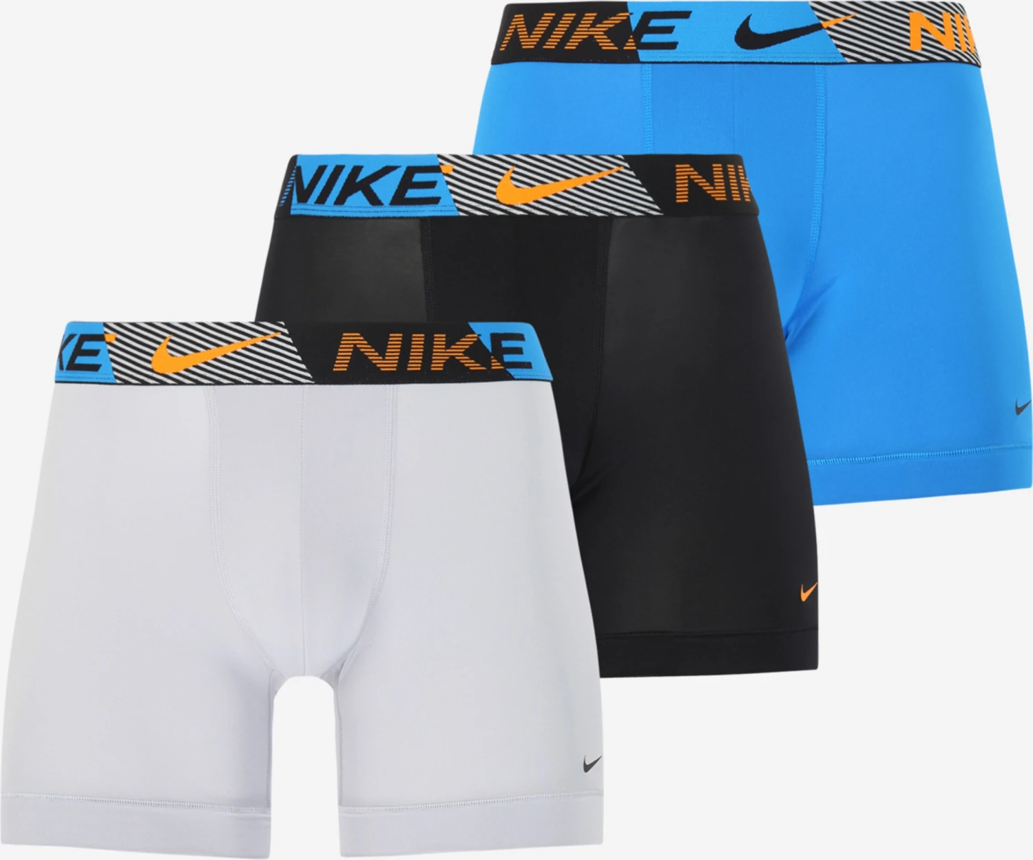 Nike Underbukser Sportsunderbukser Mænd Himmelblå / Lysegrå / Sort