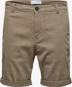 Selected Homme Chinoshorts Regular Lærredsbukser Luton Mænd Brun