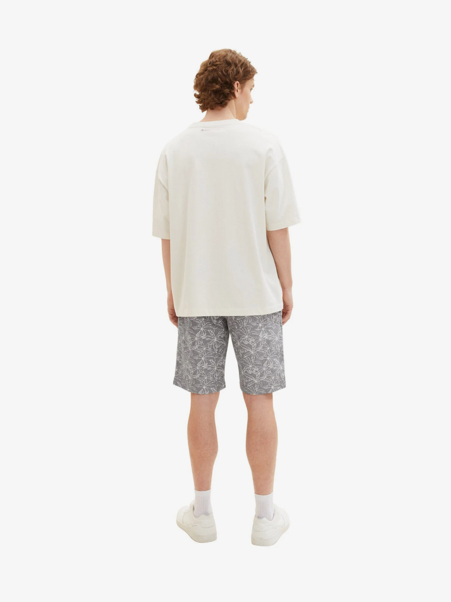 TOM TAILOR Denim Chinoshorts Regular Lærredsbukser Mænd Sort-meleret - Billede 3