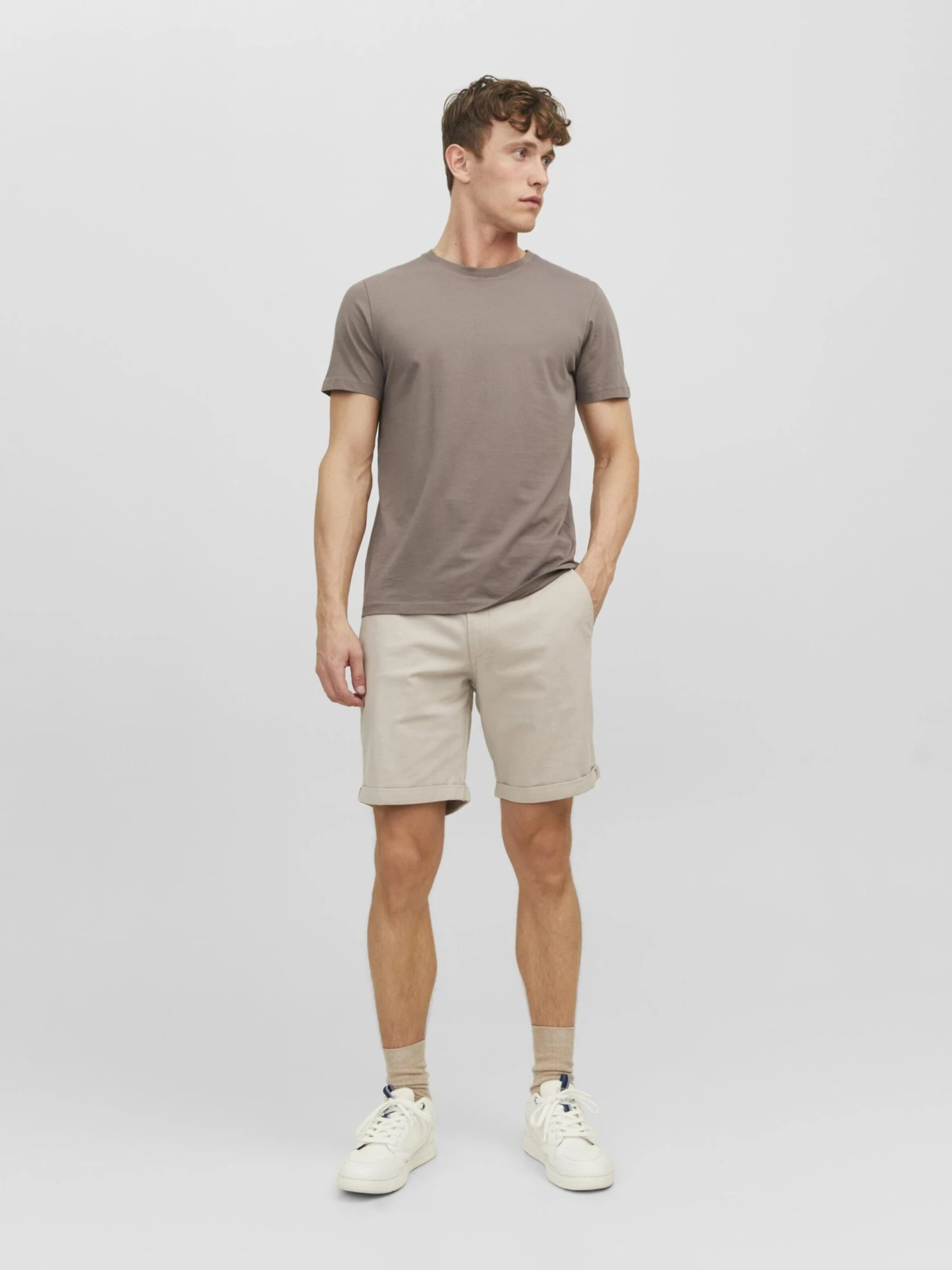 Jack & Jones Chinoshorts Regular Lærredsbukser Fury AKM Mænd Greige - Billede 5