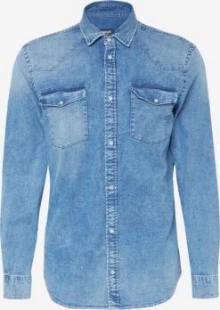 Dondup Denimskjorter Regular Fit Skjorte CAMICIA Mænd Blå