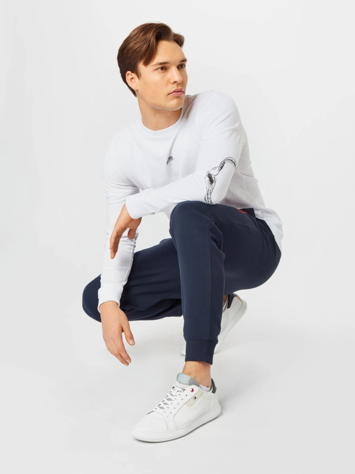 Hugo Joggingbukser Tapered Bukser Doak Mænd Marin - Billede 5