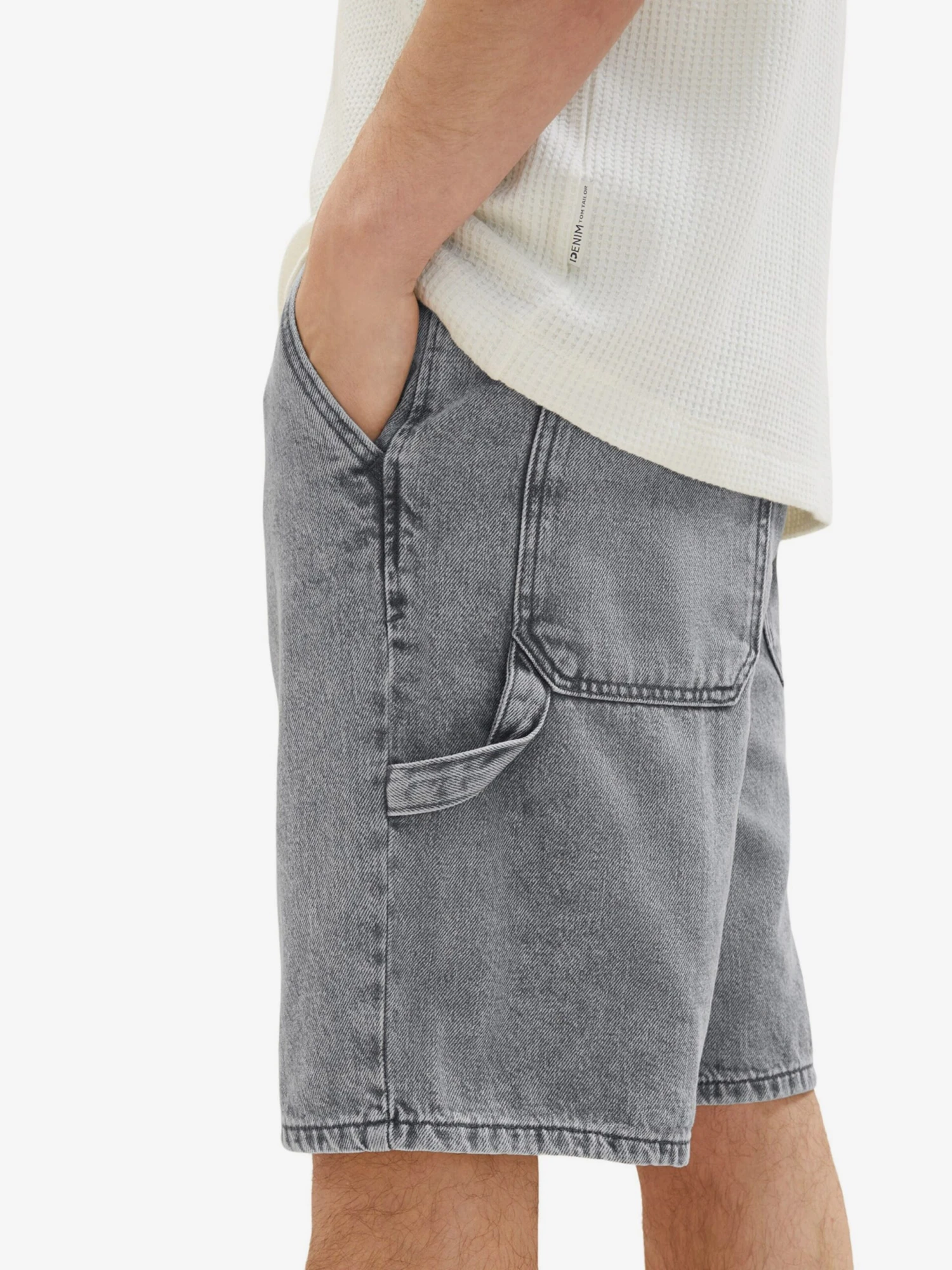 TOM TAILOR Denim Denimshorts Loosefit Jeans Mænd Grå - Billede 5