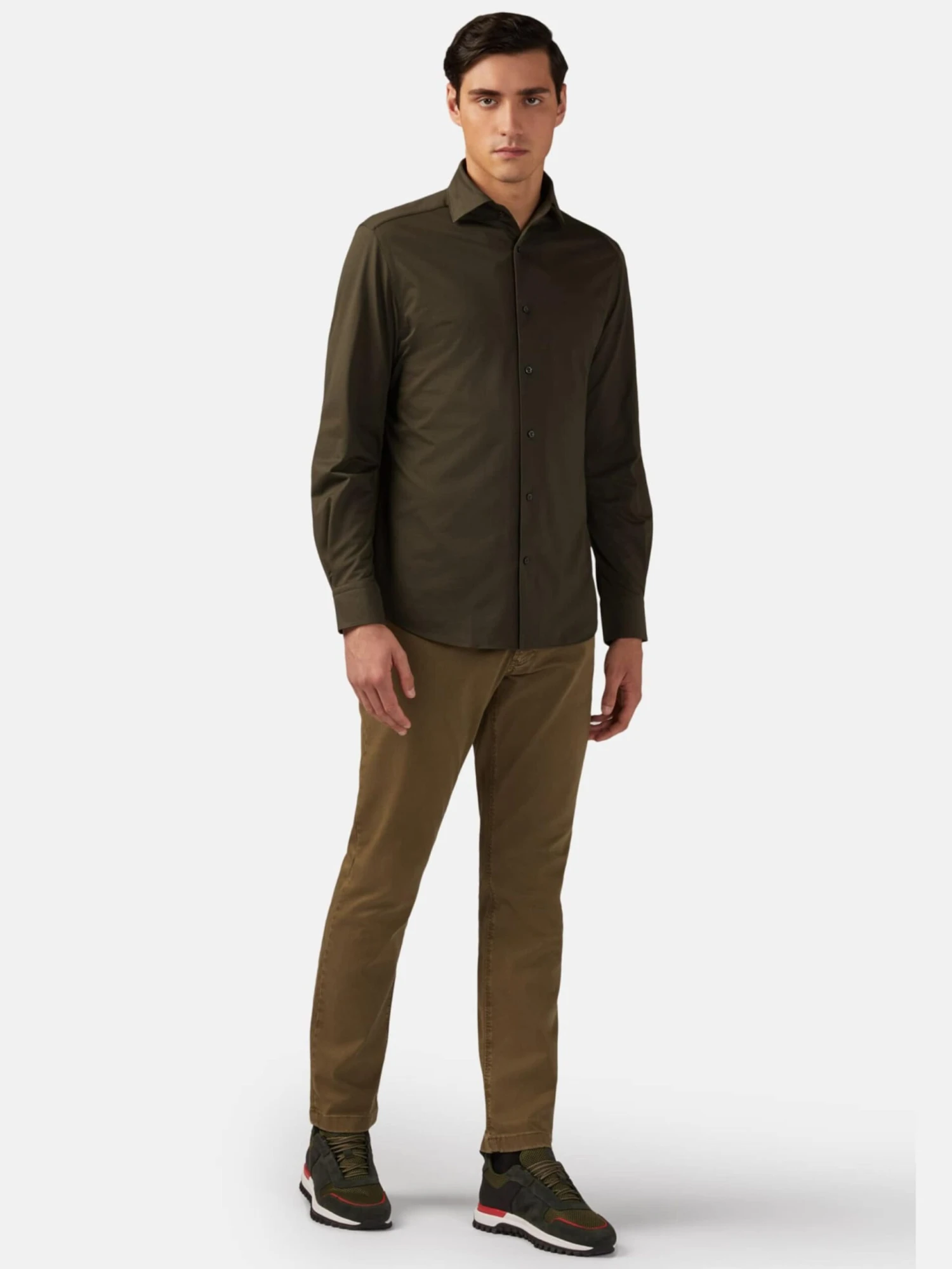 Straight Leg Regular Jeans Mænd Khaki - Billede 3