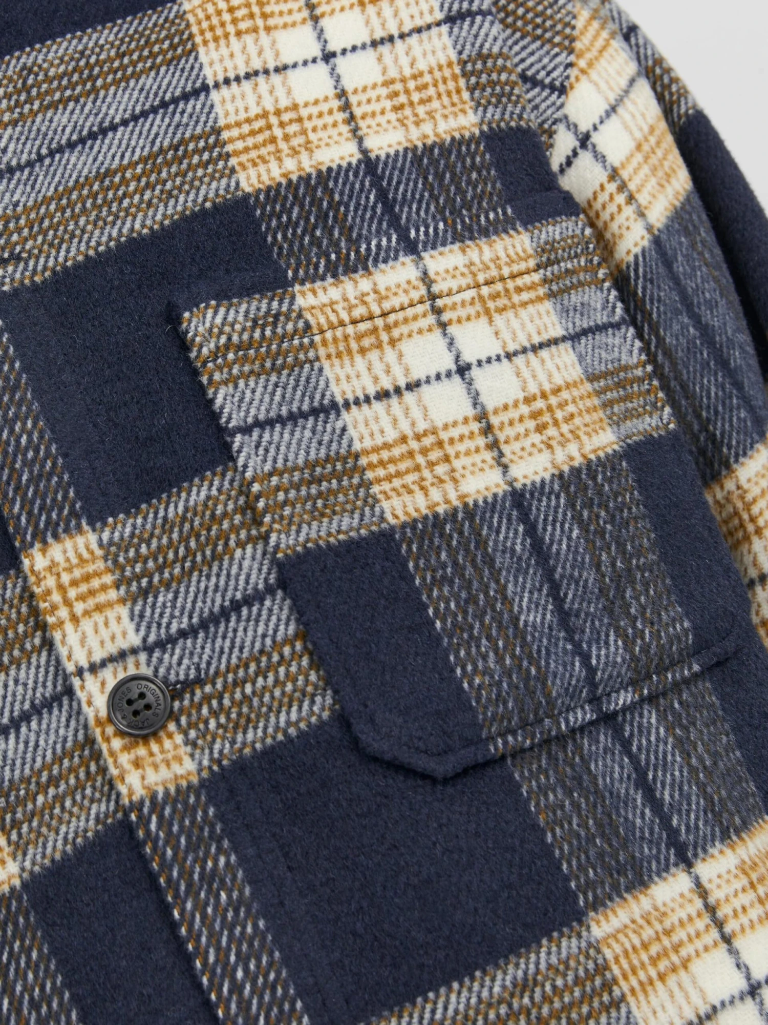 Jack & Jones Ternede Skjorter Comfort Fit Skjorte Zac Mænd Mørkeblå - Billede 7