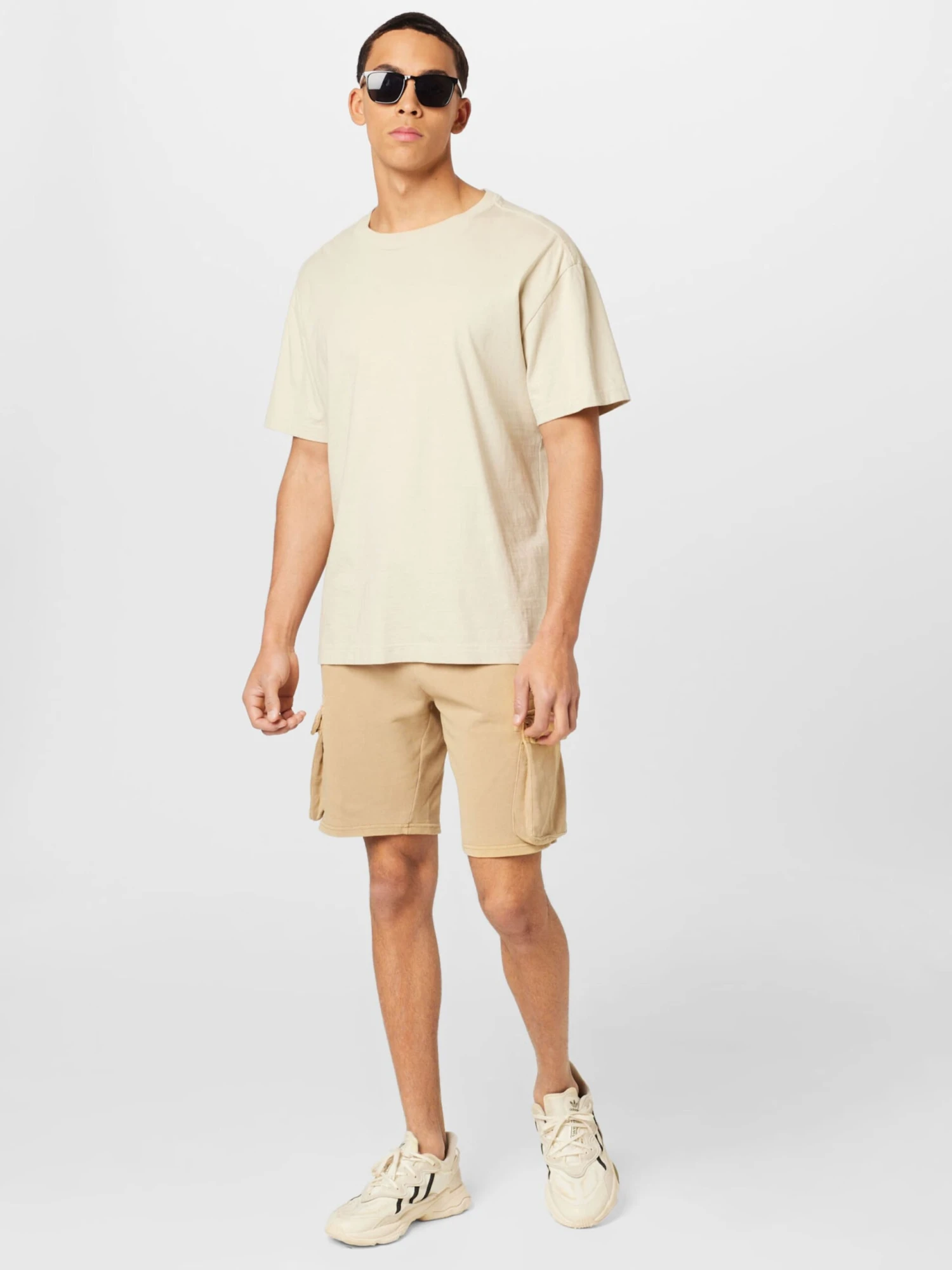 KnowledgeCotton Apparel Cargoshorts Regular Cargobukser NUANCE BY NATURE™ Mænd Sand - Billede 5