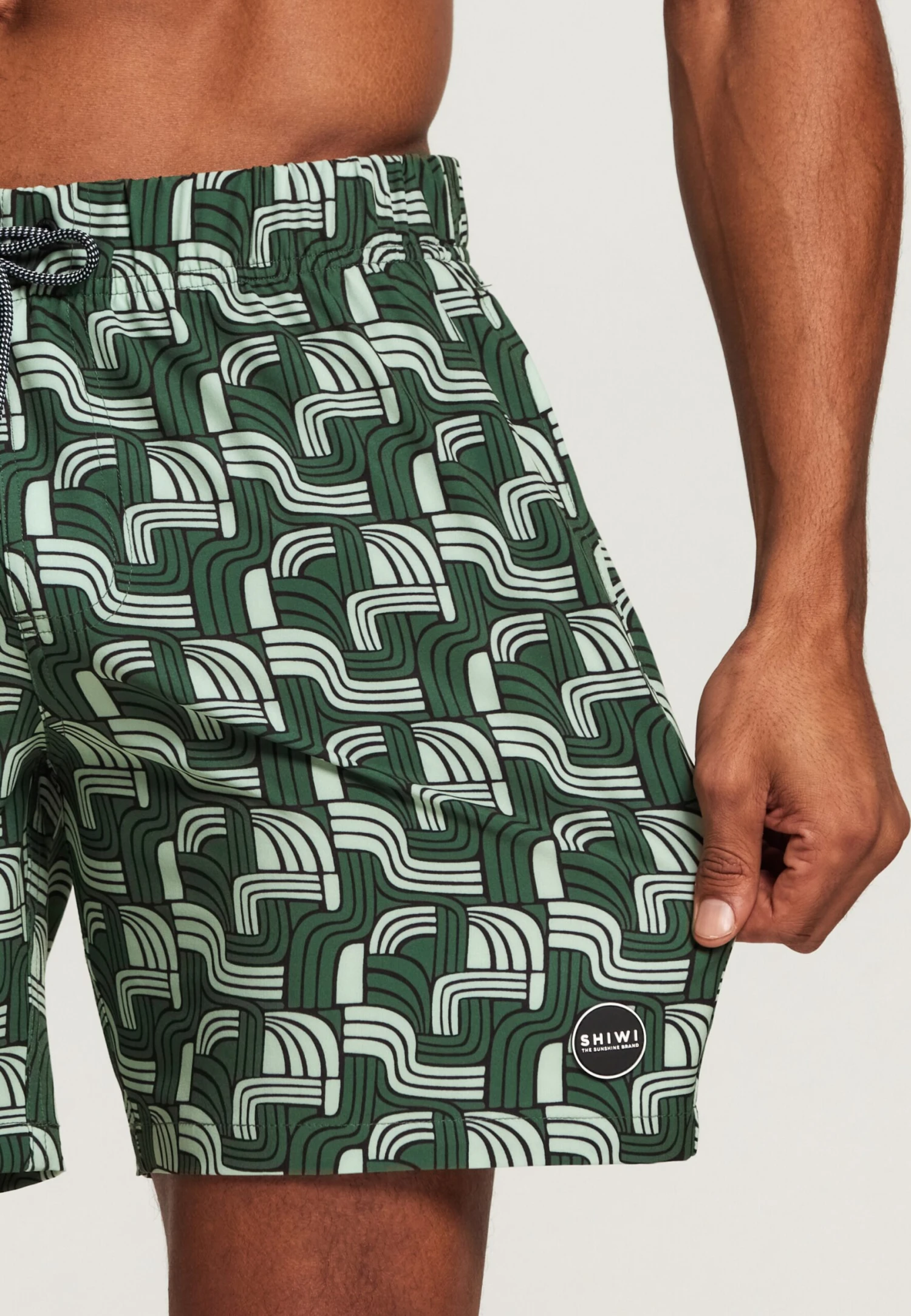 Shiwi Badetøj Badeshorts Pacific Surf 4-way Stretch Mænd Mint / Mørkegrøn - Billede 6