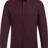 WE FASHION Casual Skjorter Slim Fit Skjorte Mænd Vinrød