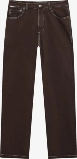 PULL & BEAR Loose Fit Loosefit Jeans Mænd Choko