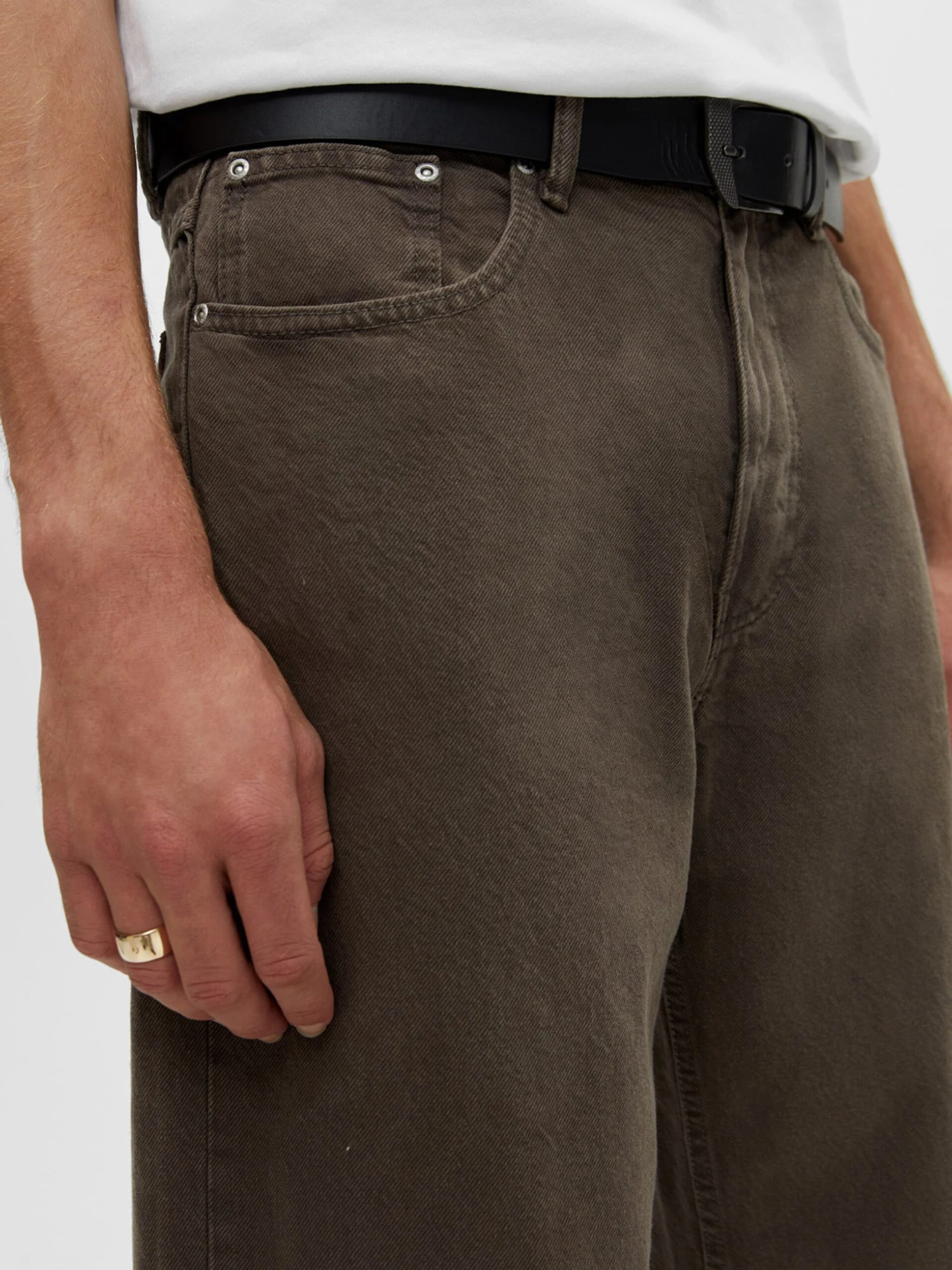 PULL & BEAR Loose Fit Loosefit Jeans Mænd Brun - Billede 5