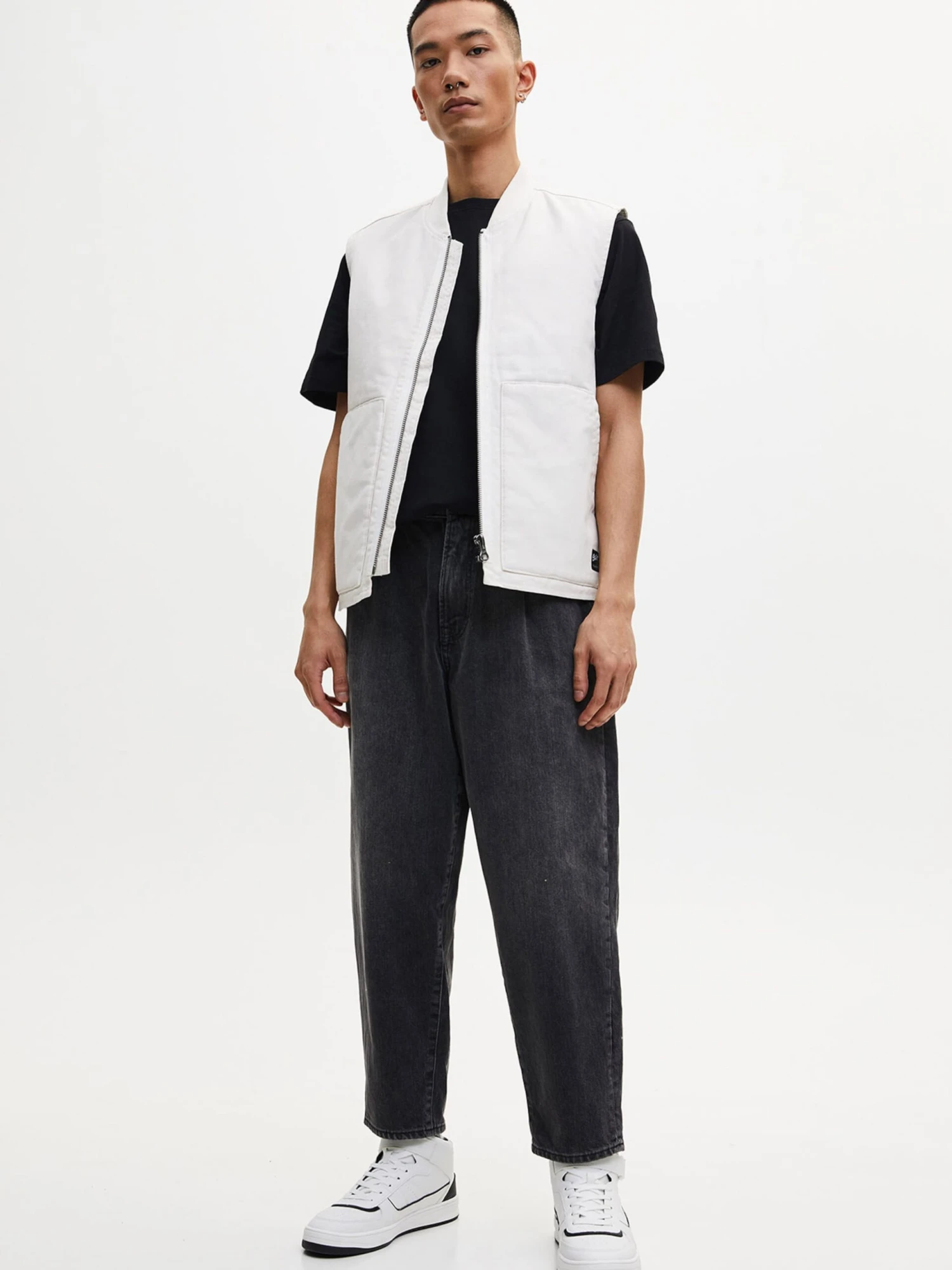 PULL & BEAR Loose Fit Loosefit Jeans Mænd Antracit - Billede 2