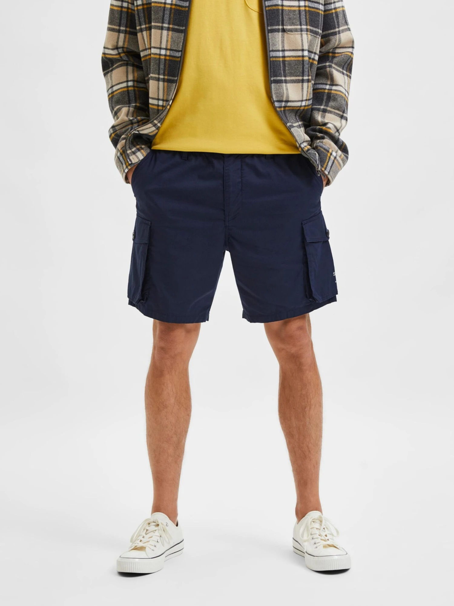 Selected Homme Cargoshorts Regular Cargobukser Nevis Mænd Natblå - Billede 2