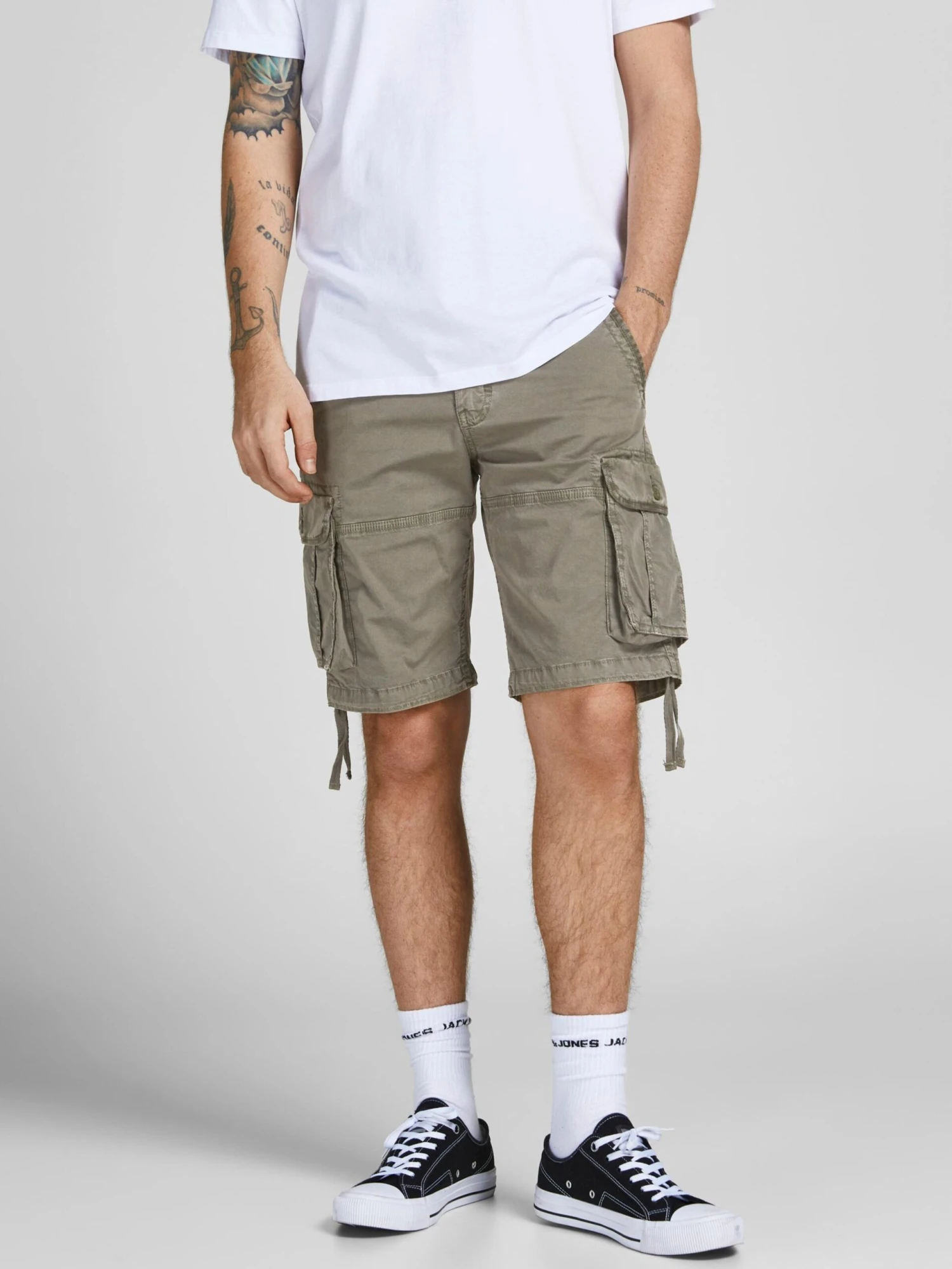 Jack & Jones Cargoshorts Loosefit Cargobukser Zeus Mænd Khaki - Billede 3