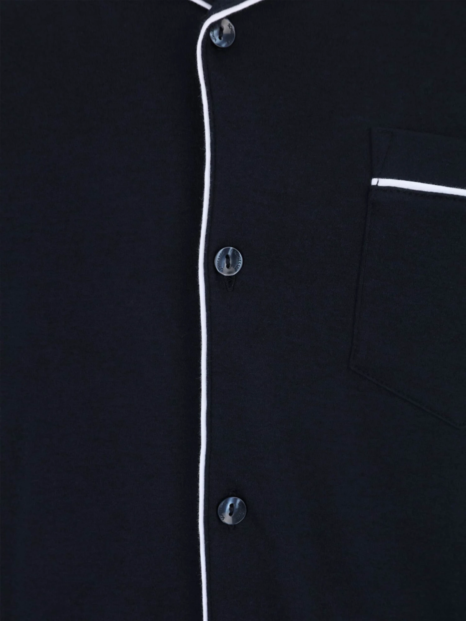 Schiesser Nattøj Pyjamas Kort Mænd Mørkeblå - Billede 5