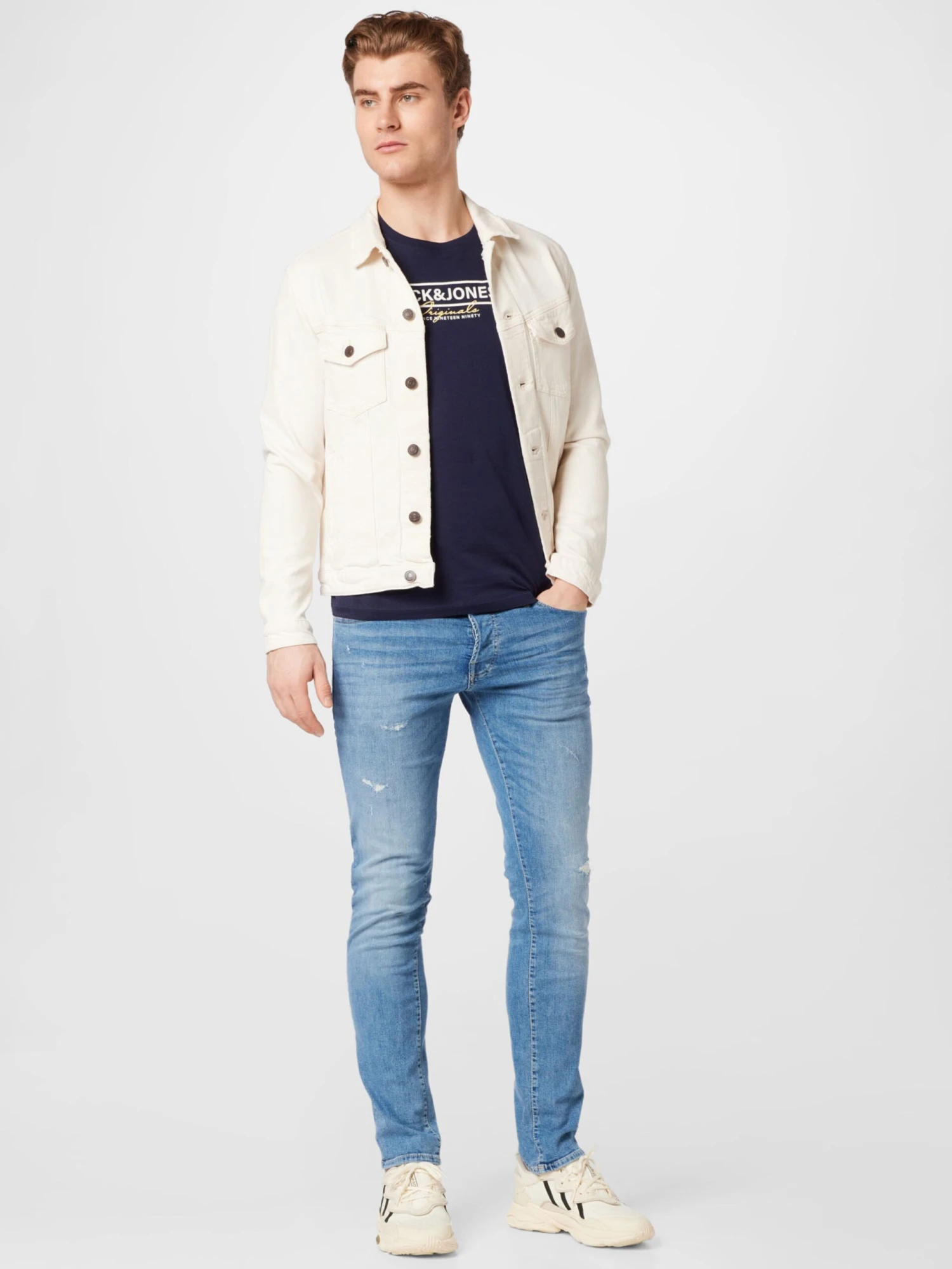 Jack & Jones Slim Fit Slimfit Jeans Glenn Mænd Blå - Billede 4