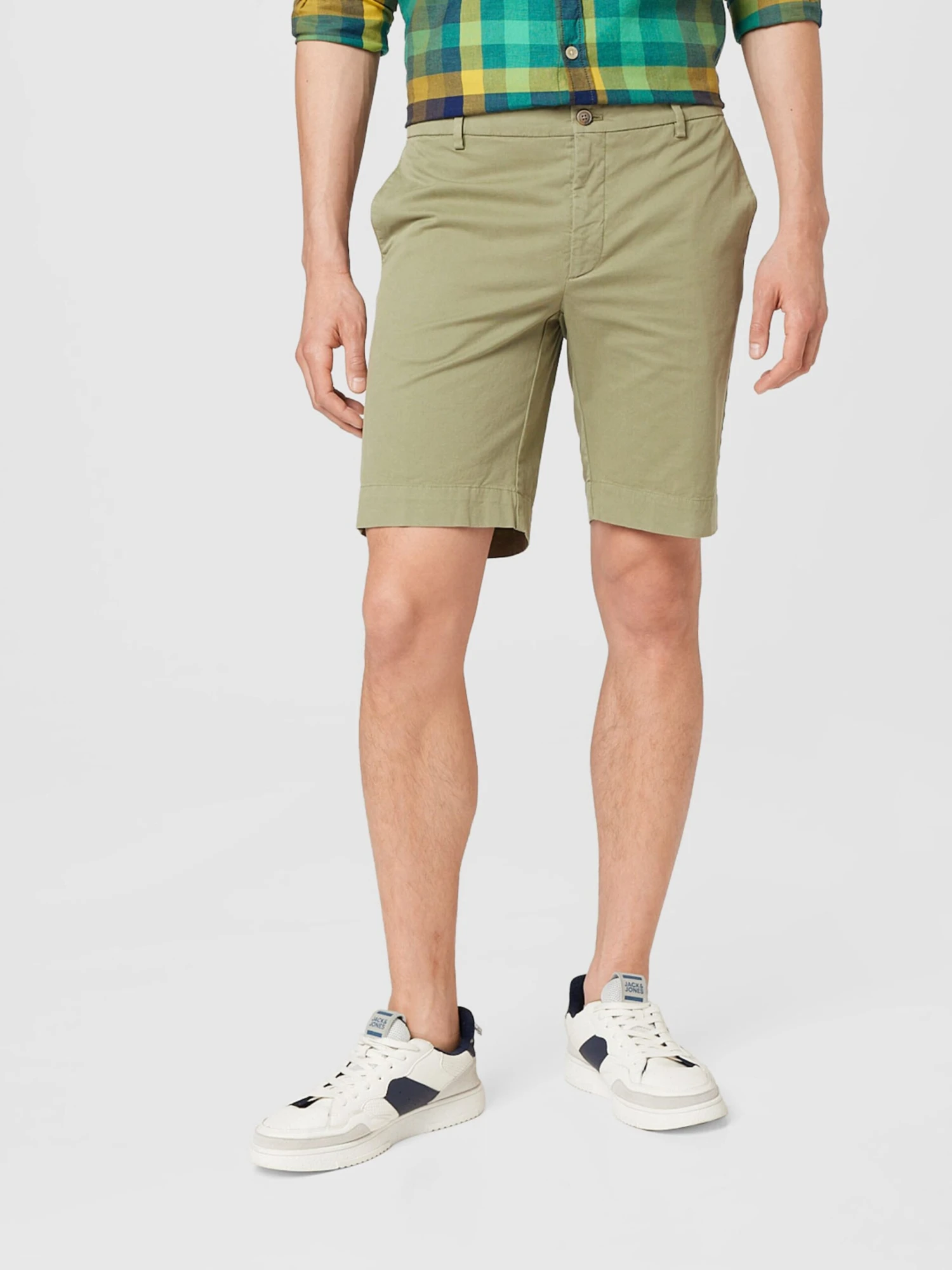 Hackett London Chinoshorts Slimfit Lærredsbukser KENSINGTON Mænd Oliven - Billede 3