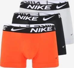 Nike Underbukser Sportsunderbukser Mænd Grå / Orangerød / Sort