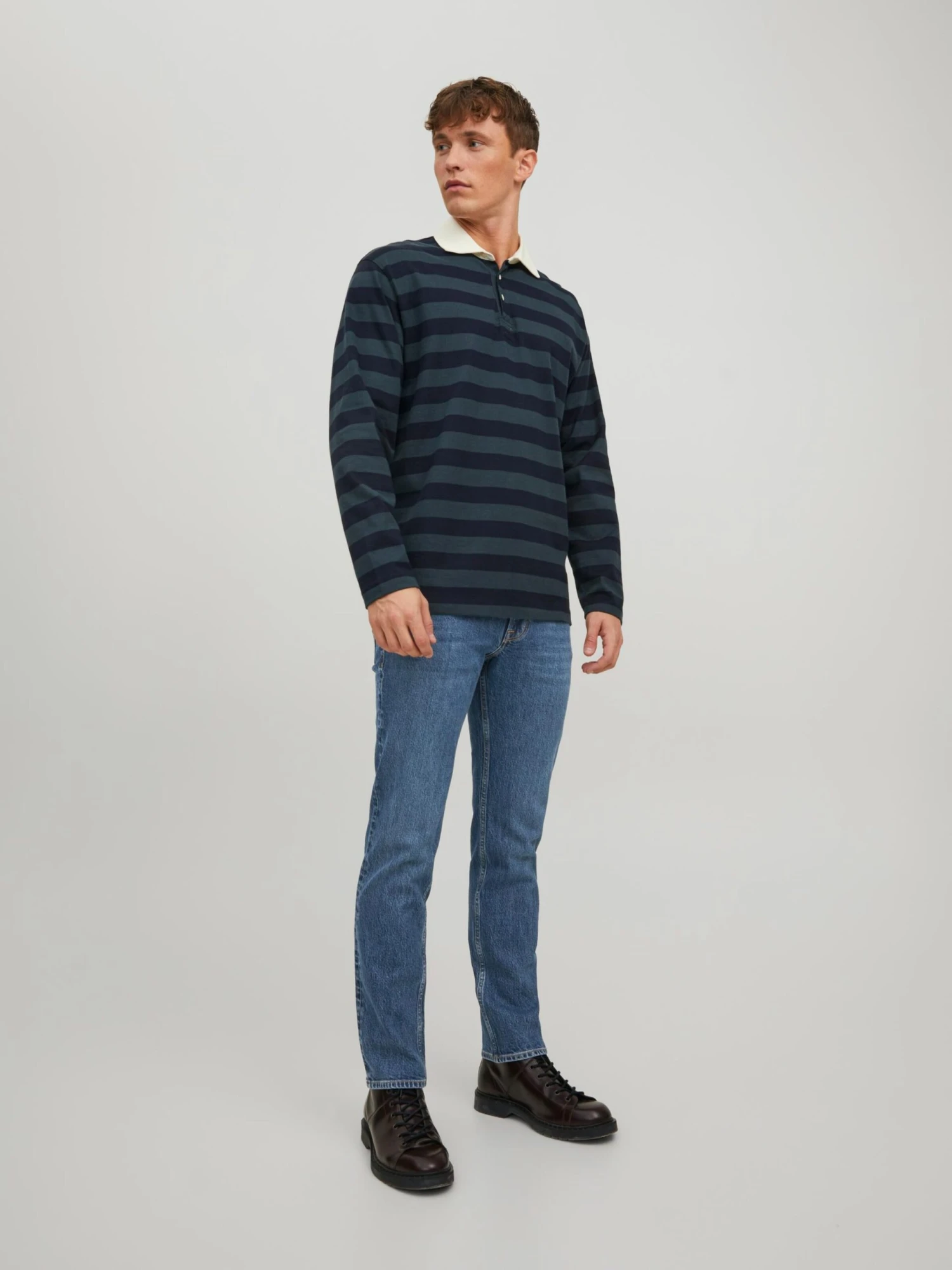 Jack & Jones Straight Leg Regular Jeans Clark Mænd Blå - Billede 4
