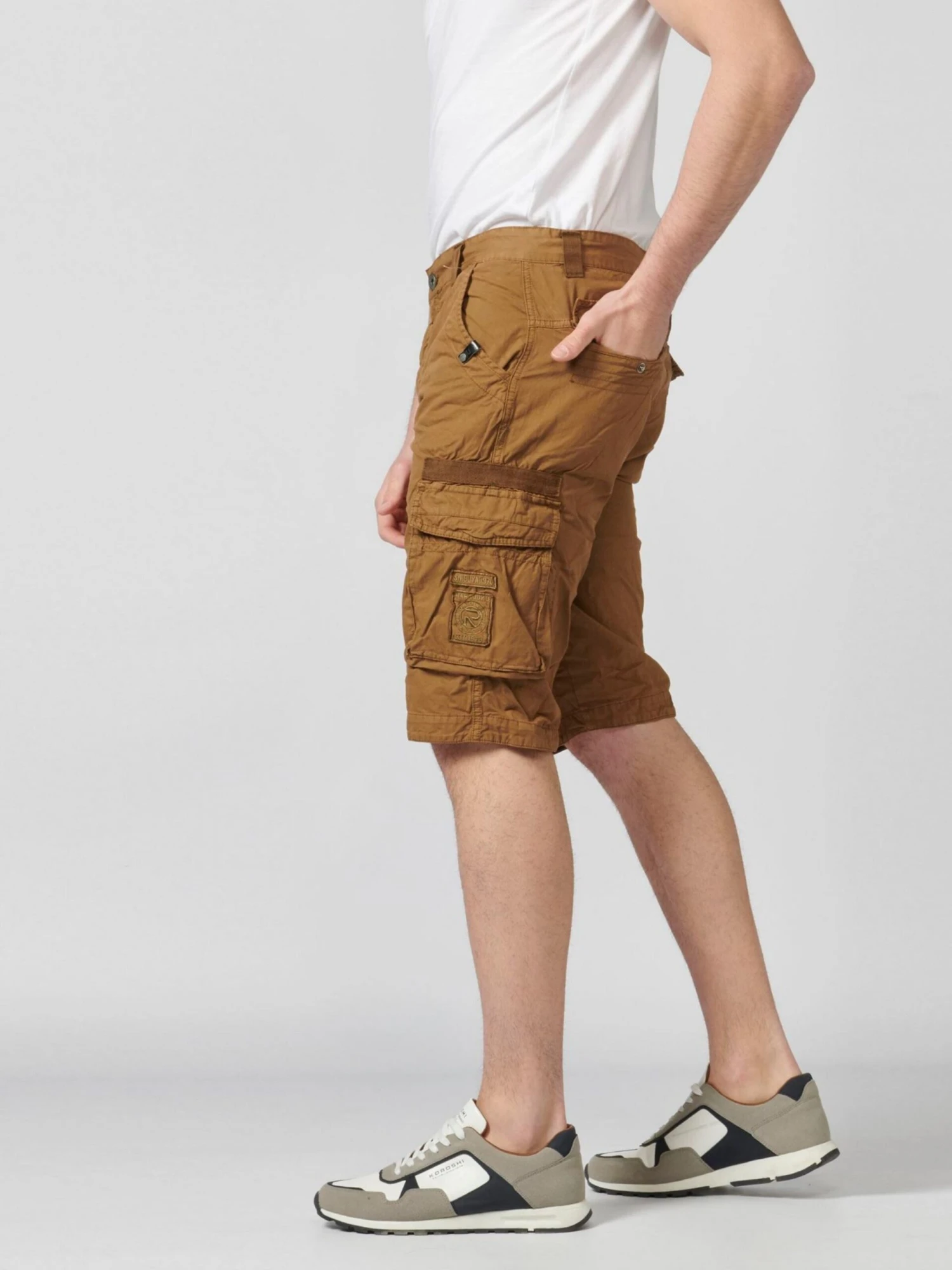 Koroshi Cargoshorts Regular Cargojeans Mænd Brun - Billede 4
