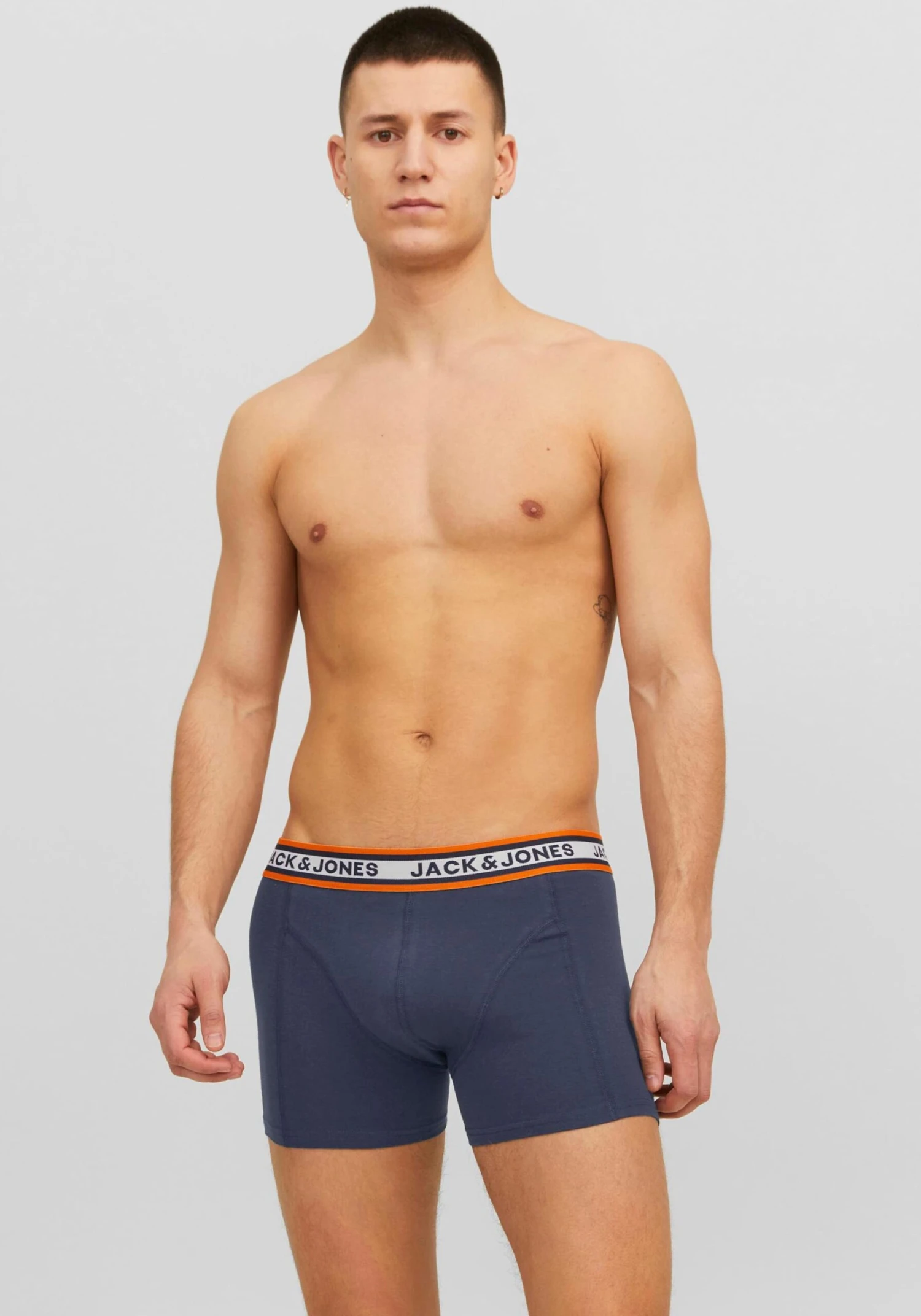 Jack & Jones Boxershorts Boksershorts MYLE Mænd Navy / Grå / Orange - Billede 6