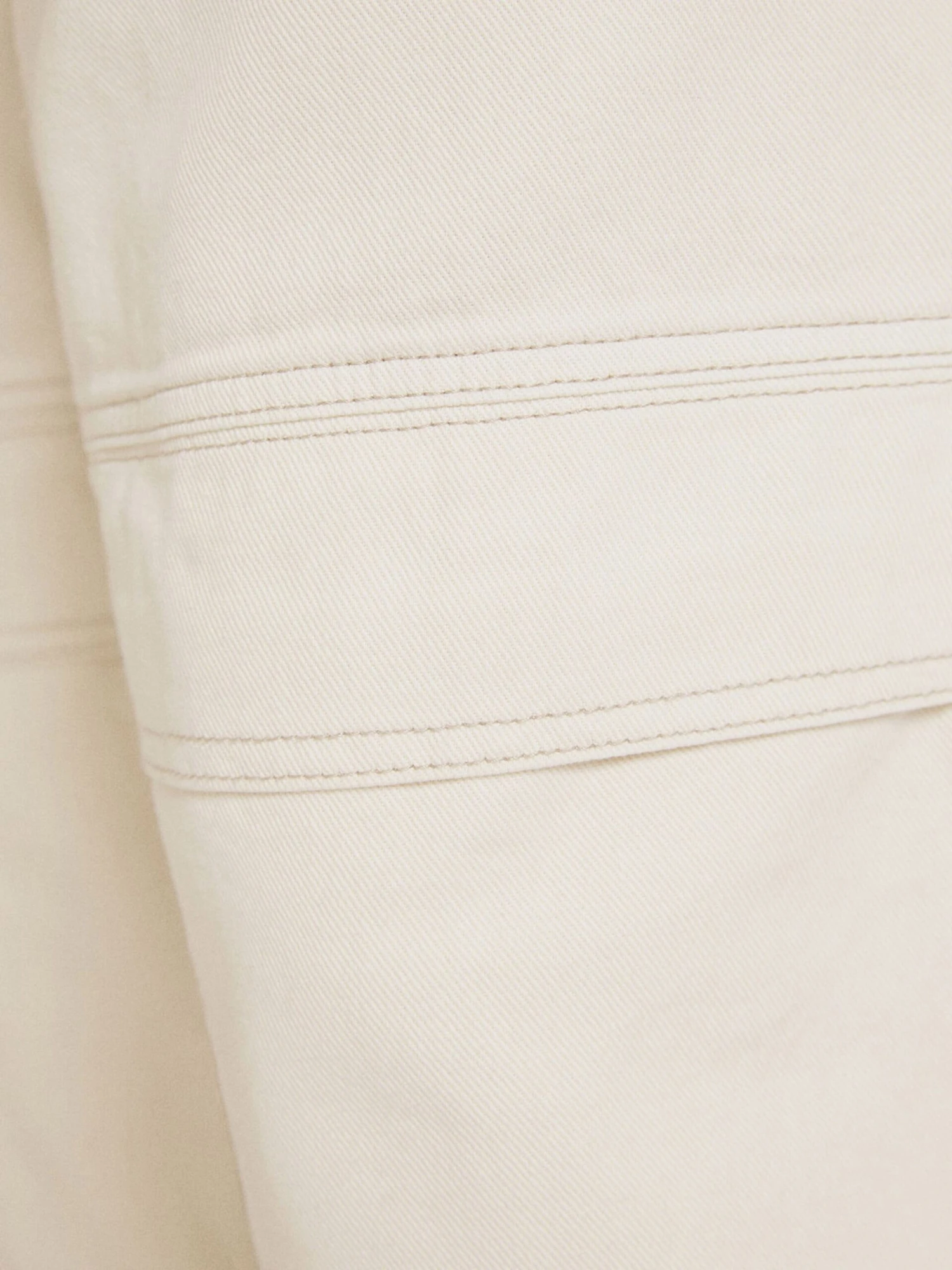 BERSHKA Loose Fit Loosefit Jeans Mænd Ecru - Billede 6