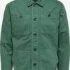 Selected Homme Denimskjorter Regular Fit Skjorte TONY Mænd Mørkegrøn