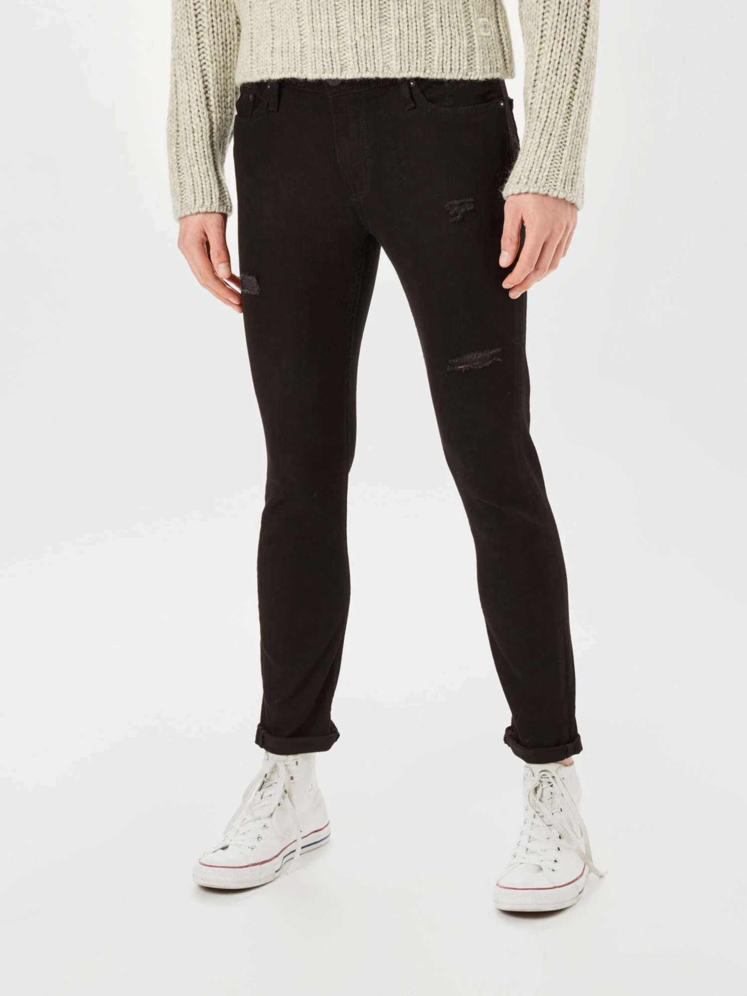 Jack & Jones Skinny Fit Skinny Jeans Liam Mænd Sort - Billede 3