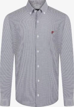 Ternede Skjorter Regular Fit Skjorte Grant Mænd Navy