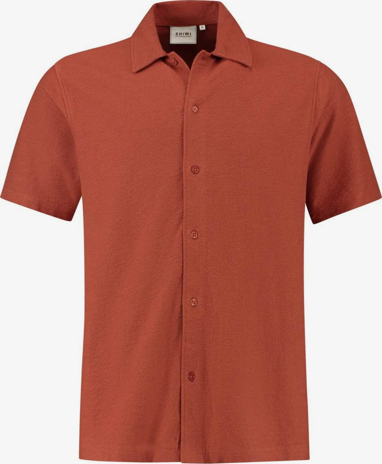 Shiwi Casual Skjorter Regular Fit Skjorte ALEC Mænd Rustbrun
