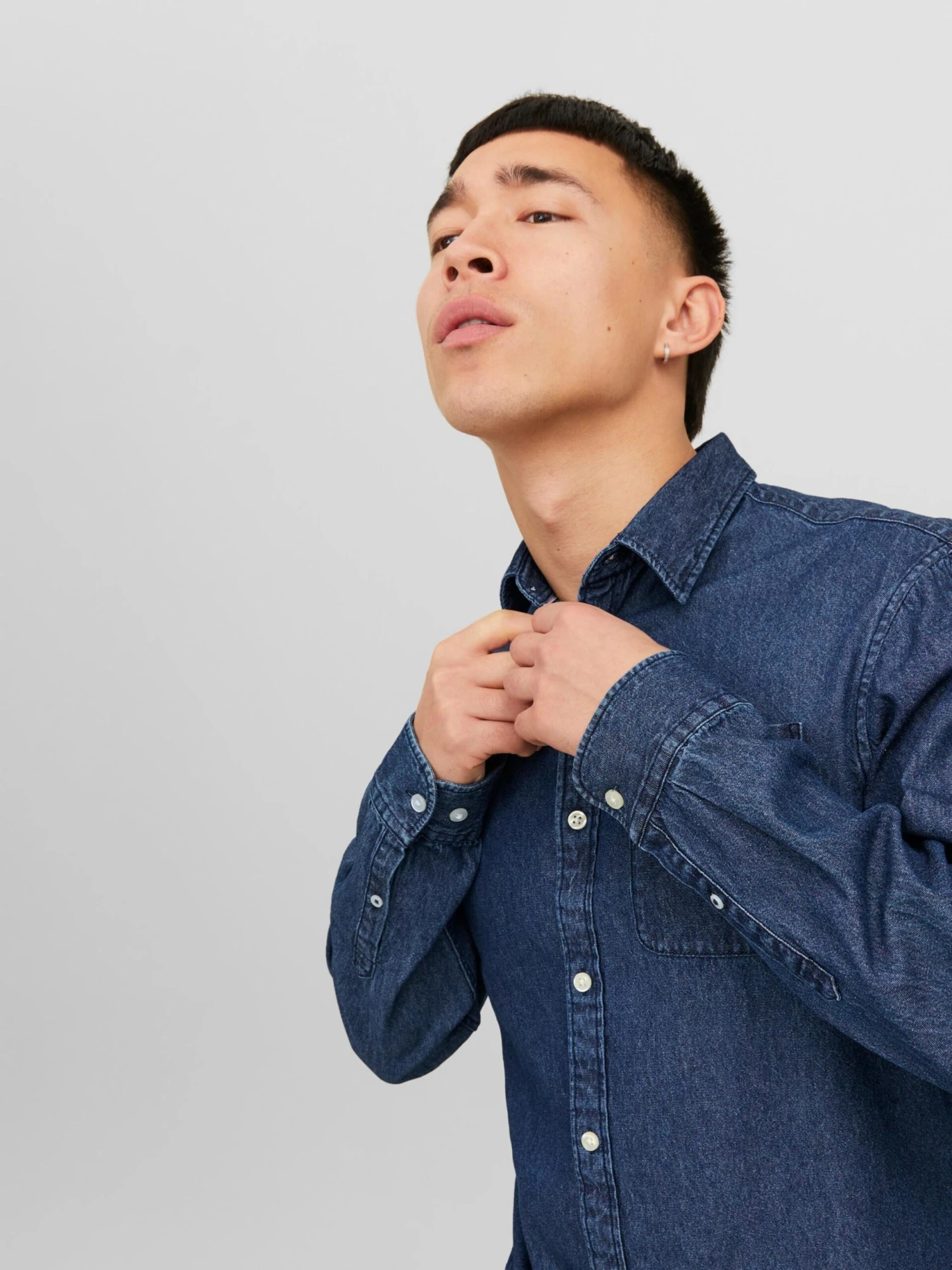 Jack & Jones Denimskjorter Regular Fit Skjorte Texas Mænd Blå - Billede 6
