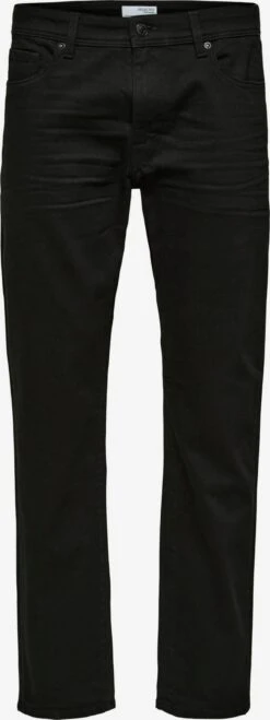 Selected Homme Straight Leg Regular Jeans Scott Mænd Sort