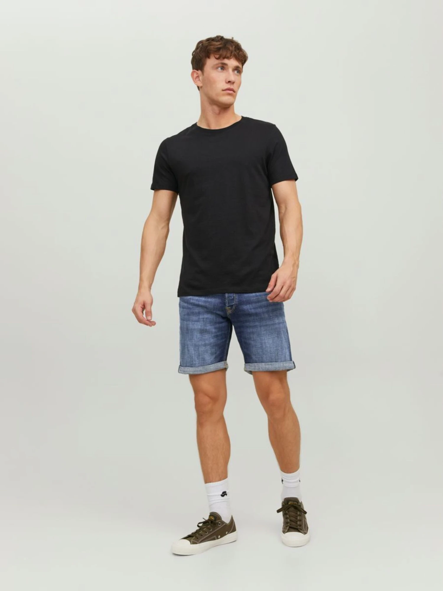 Jack & Jones Denimshorts Slimfit Jeans CHRIS WOOD Mænd Blå - Billede 5