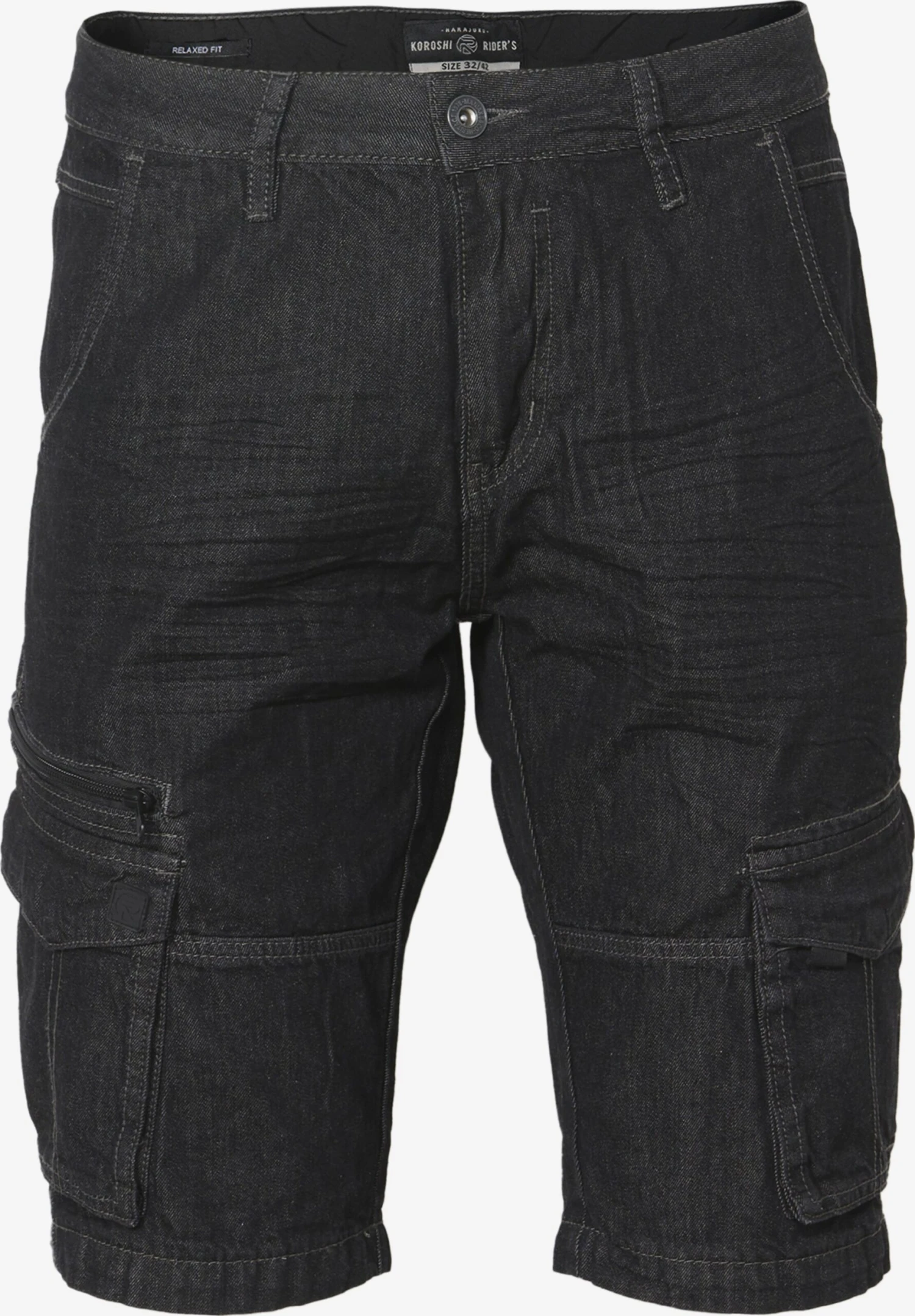 Koroshi Cargoshorts Regular Cargojeans Mænd Sort