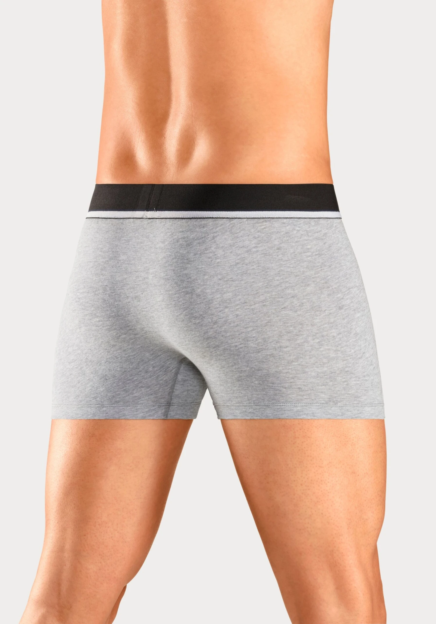 Schiesser Underbukser Boksershorts Mænd Grå-meleret / Sort - Billede 5