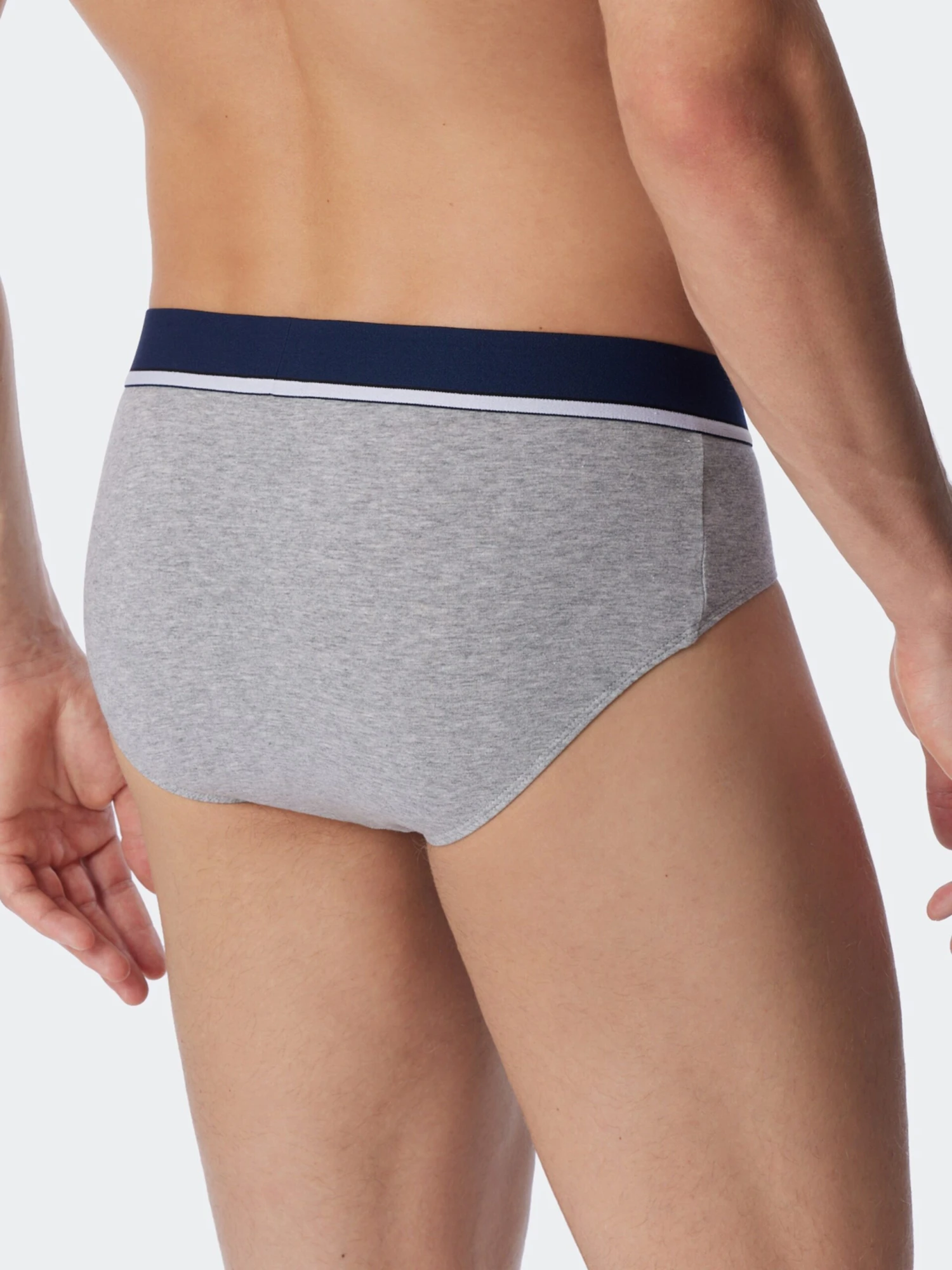 Schiesser Trusser Slip Mænd Koboltblåt / Grå / Sort - Billede 3