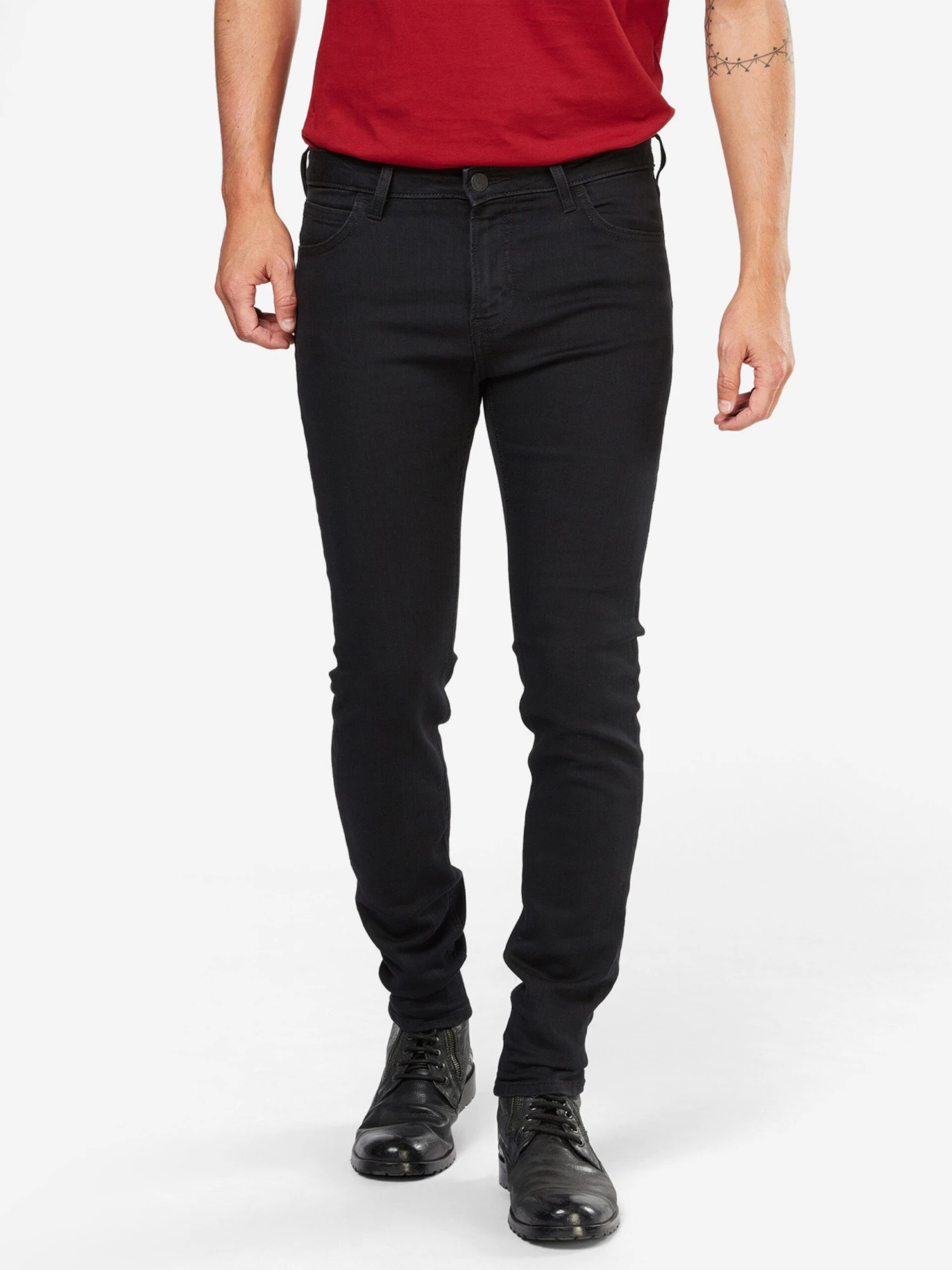 Lee Skinny Fit Skinny Jeans Malone Mænd Sort - Billede 3