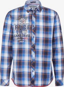 Camp David Ternede Skjorter Regular Fit Skjorte Mænd Blå / Navy