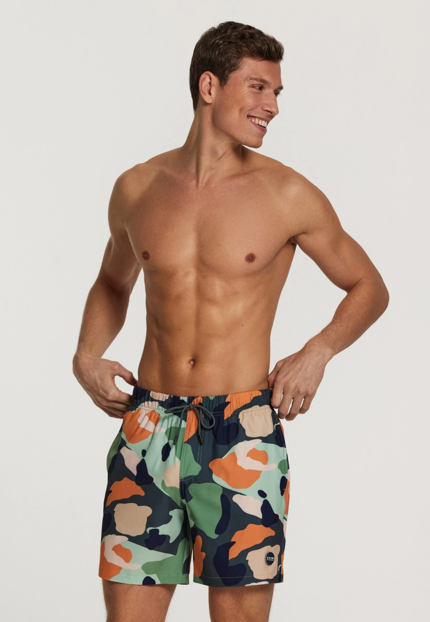 Shiwi Badetøj Badeshorts Neo Camo 4-way Stretch Mænd Mint / Mørkegrøn - Billede 2