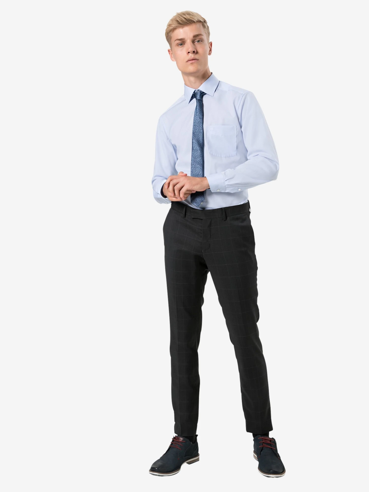 OLYMP Casual Skjorter Regular Fit Skjorte Mænd Blå - Billede 6