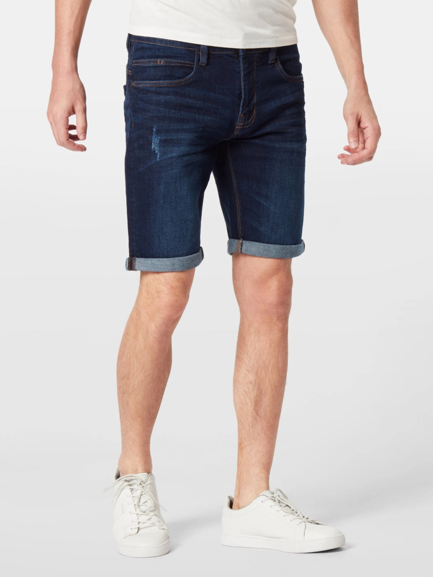 Indicode Jeans Denimshorts Slimfit Jeans Kaden Mænd Blå - Billede 3