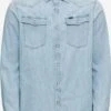 G-Star Raw Denimskjorter Slim Fit Skjorte Mænd Lyseblå