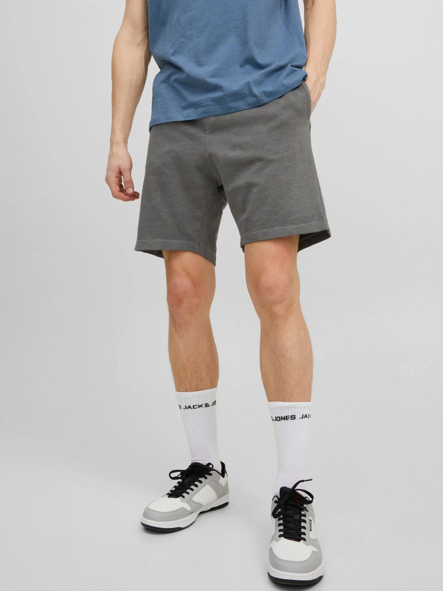 Jack & Jones Træningsshorts Loosefit Bukser Rush Mænd Mørkegrå - Billede 3