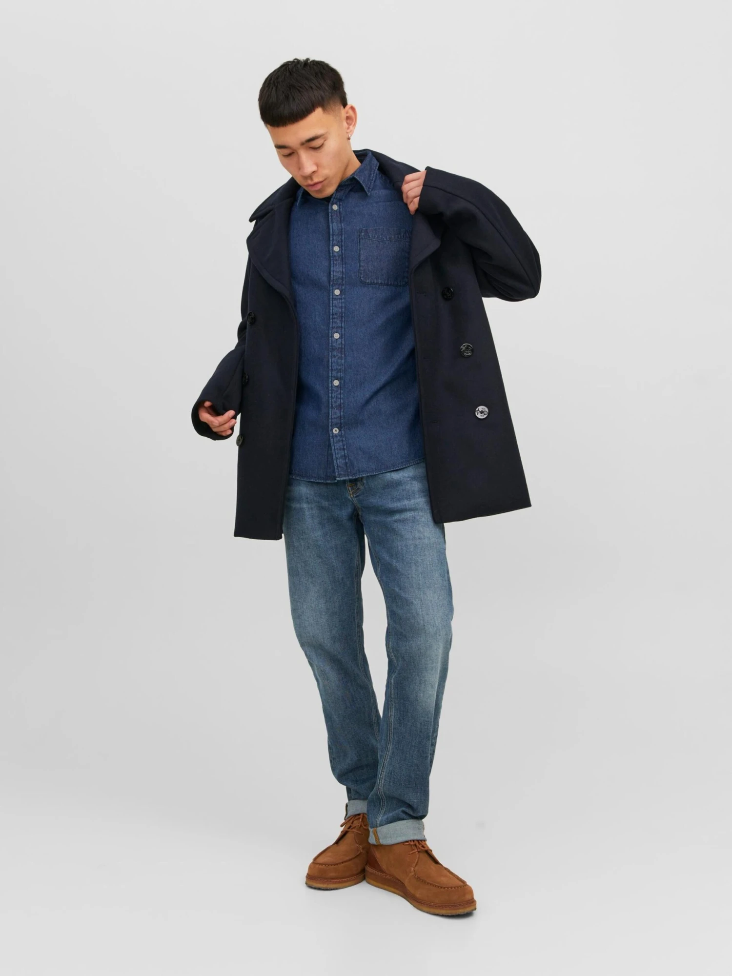 Jack & Jones Denimskjorter Regular Fit Skjorte Texas Mænd Blå - Billede 3