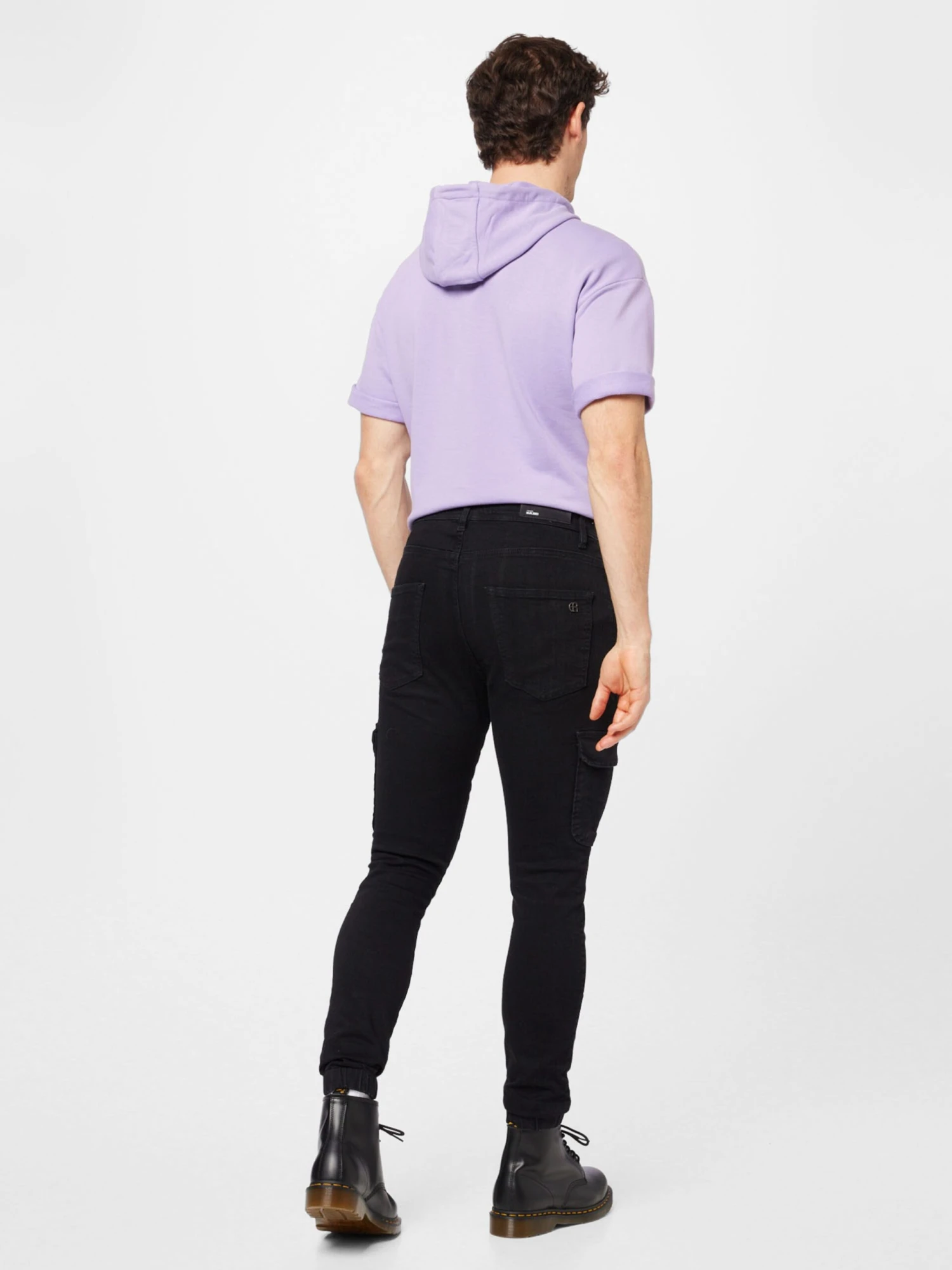 Tapered Leg Tapered Cargojeans Mænd Sort - Billede 4