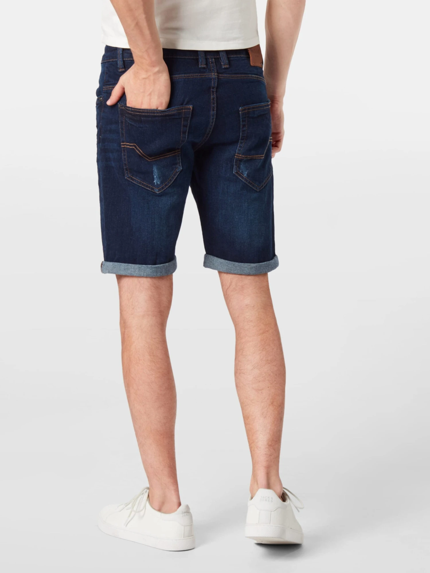 Indicode Jeans Denimshorts Slimfit Jeans Kaden Mænd Blå - Billede 4