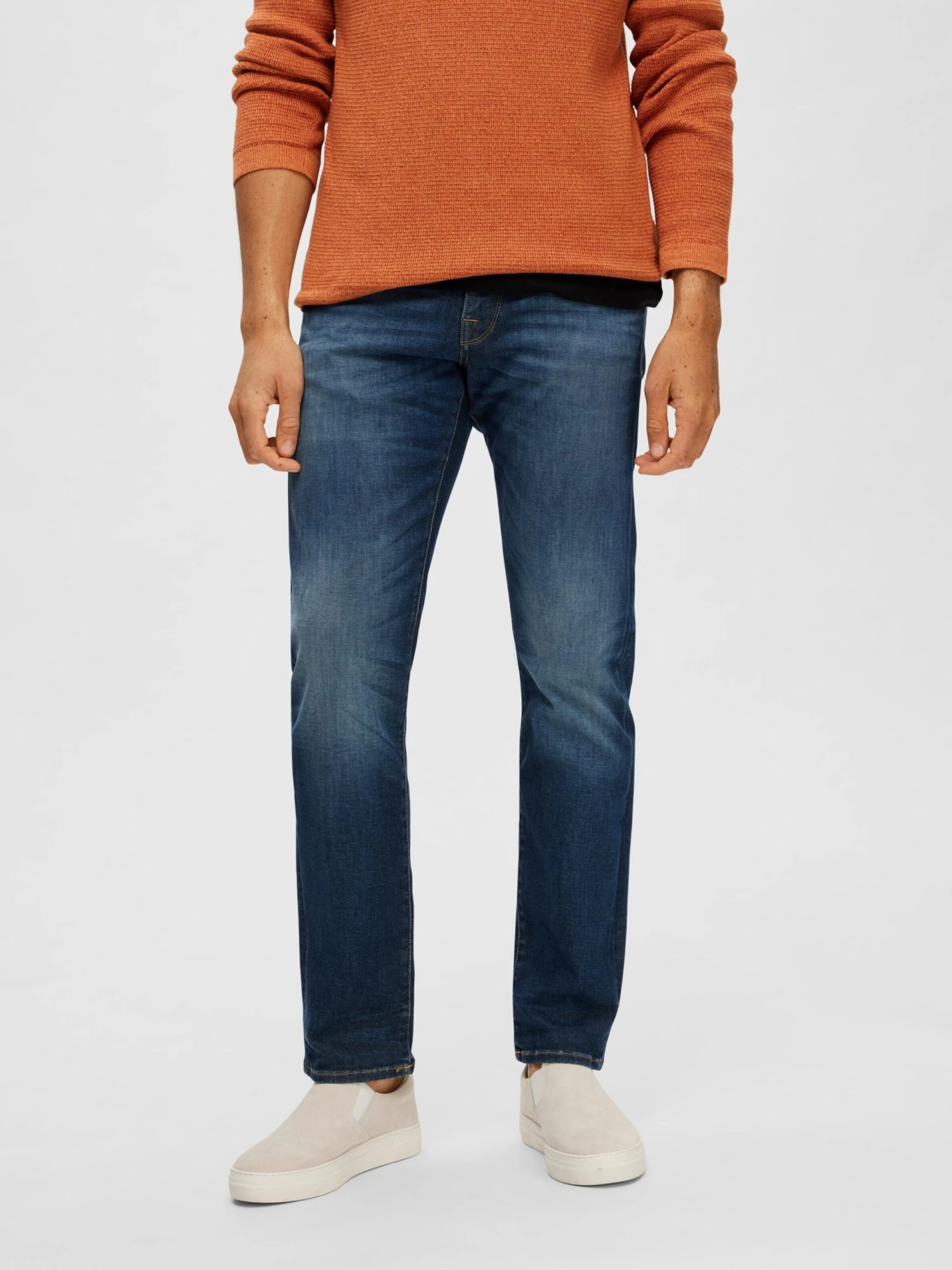 Selected Homme Straight Leg Regular Jeans SCOTT Mænd Blå - Billede 2