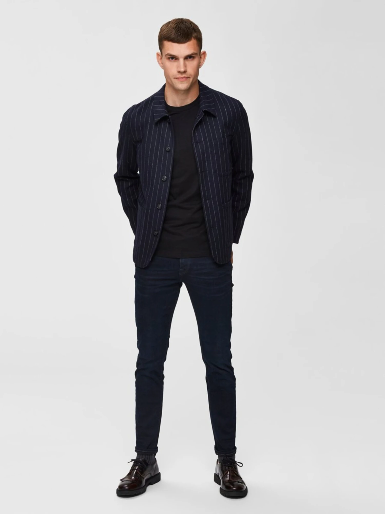 Selected Homme Slim Fit Slimfit Jeans Mænd Natblå - Billede 5